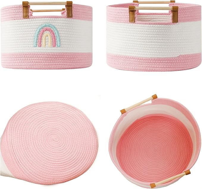 Toy Storage Bin Box for Kids Stuffed Animal Storage Basket for Blanket Baskets - Image 9