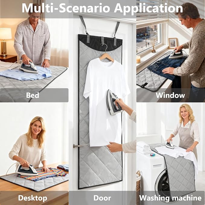 Over-The-Door Steamer Mat, Foldable Wall Mount & Portable Steamer Door Pad - Image 6