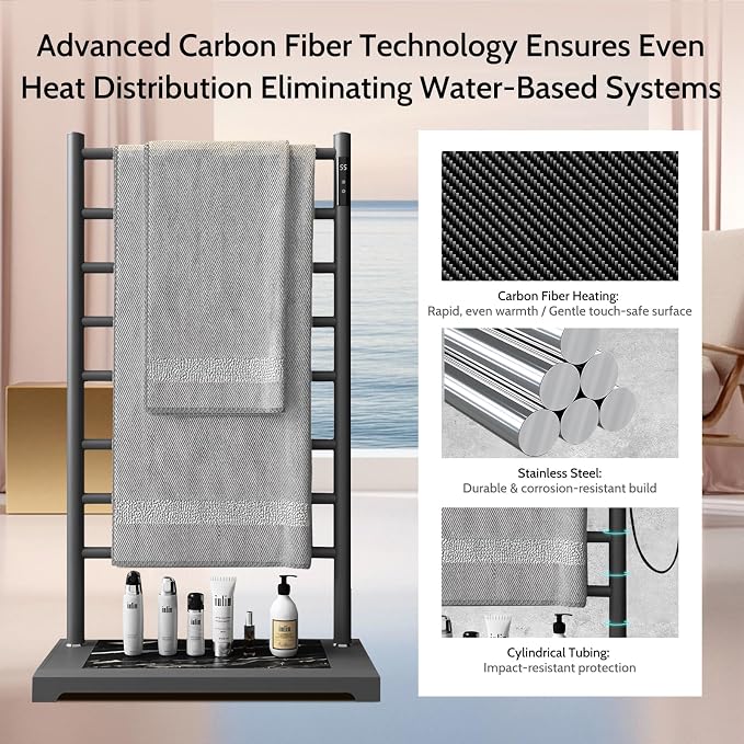 Freestanding Heated Towel Racks - Image 4