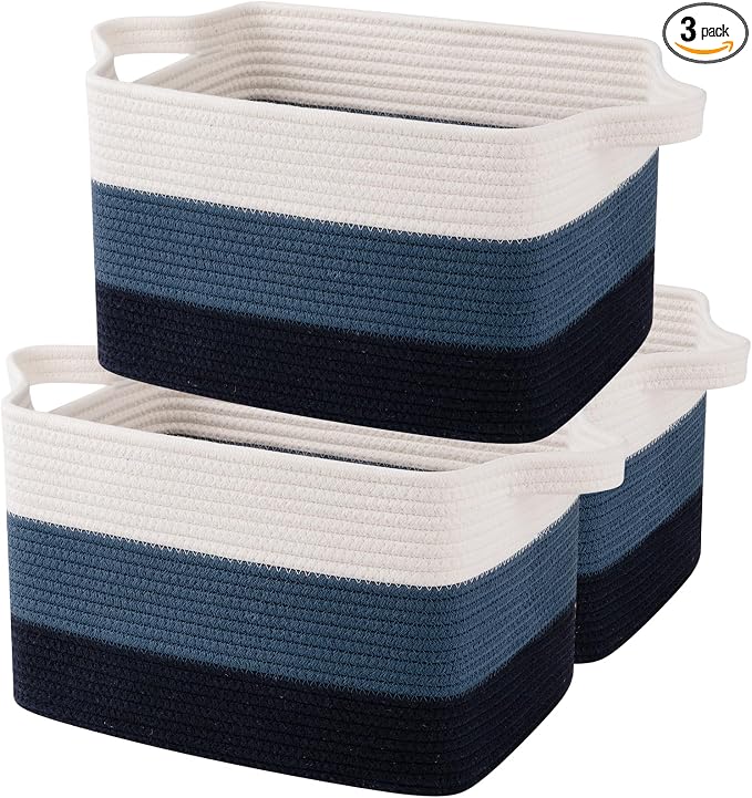 OIAHOMY Storage Basket, Woven Baskets by MasterofSpaceOptimization