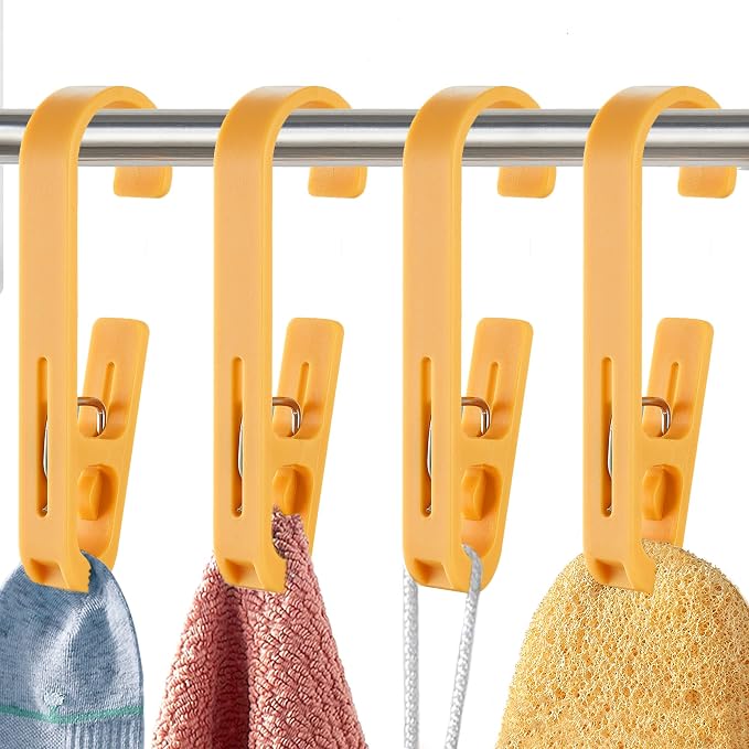 XoYoZo Laundry Hooks with Clips Hanger Closet Organizer Clamps Socks Boot Bras by XoYoZo