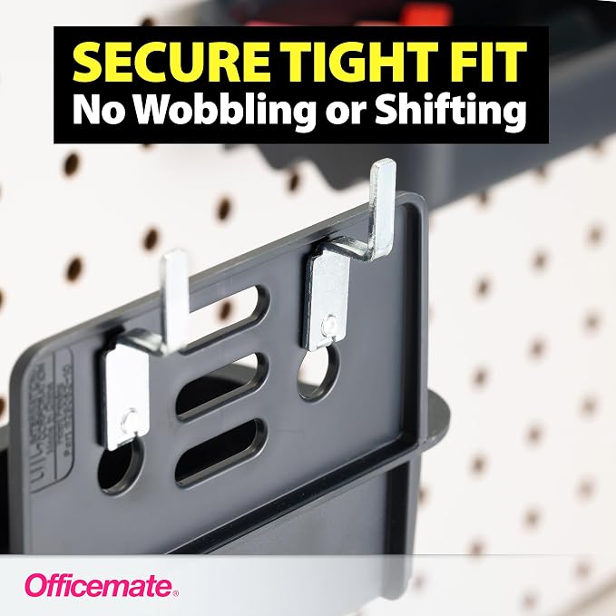 Officemate Utility Tray Organizer, 3 Pack, Pegboard / Slatwall Organizer - Image 4