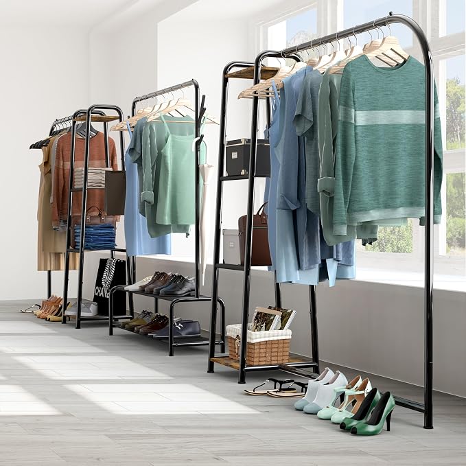 Simple Houseware Heavy Duty Clothing Garment Rack - Image 6