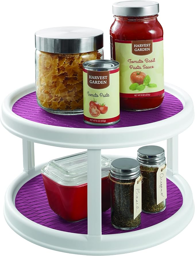 Copco Non-Skid 2 Tier Pantry Cabinet Lazy Susan Turntable - Image 3