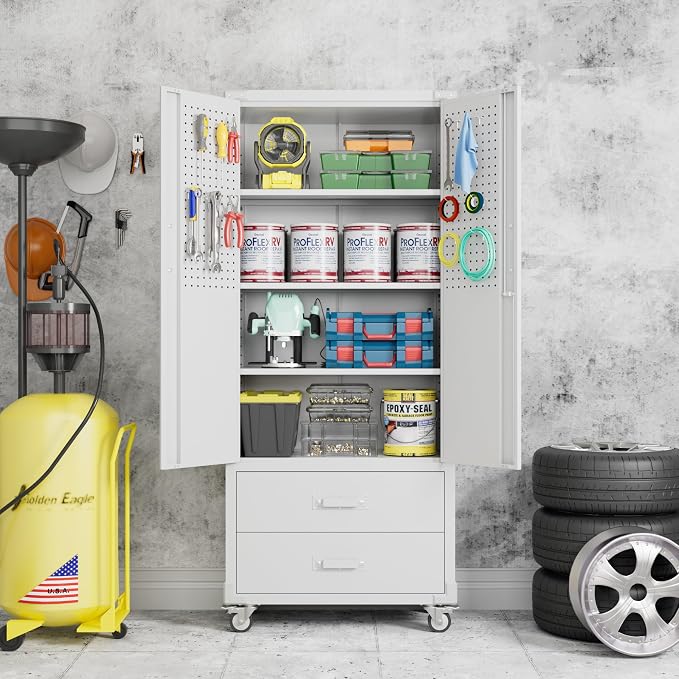 Aobabo Upgraded Metal Garage Storage Cabinet - Image 9