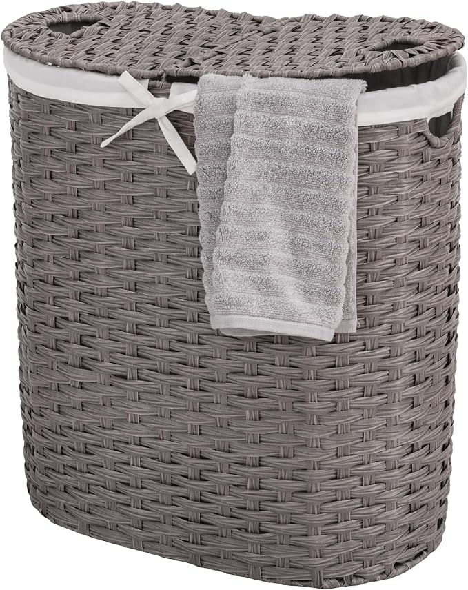 Seville Classics Premium Handwoven Portable Laundry Bin Basket - Image 8