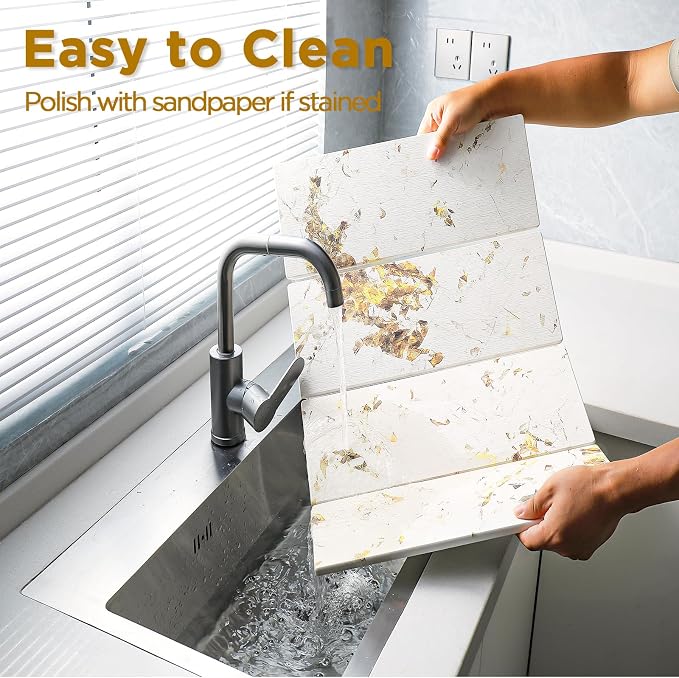 Stone Drying Mat for Kitchen Counter, Quick Dry Stone Mat Kitchen for Cups - Image 3