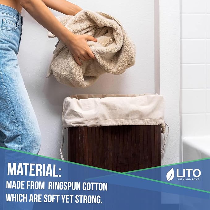 Laundry Bags| Storage bag| Heavy Duty Canvas Cotton Long Strap - Image 4
