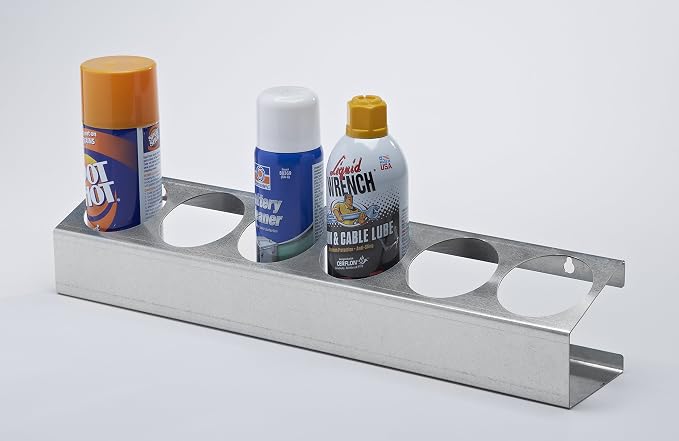 Sporty's Space Saving Aerosol Spray Paint Can Storage System Rack Shelf - Image 3