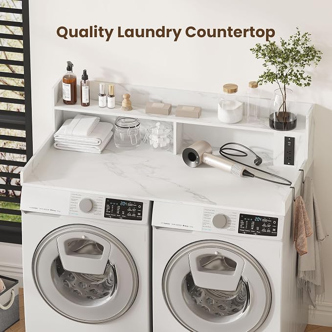 Upgraded 2-Tier Washer and Dryer Countertop - Image 5