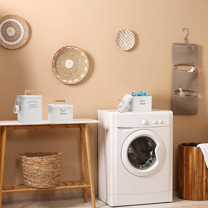 SSTATES Laundry Room Organization Set, Metal Laundry Detergent Pods Container - Image 7