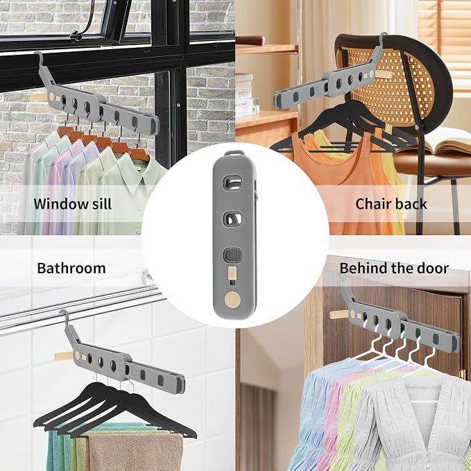 Coopache Folding Clothes Drying Rack Portable - Image 2