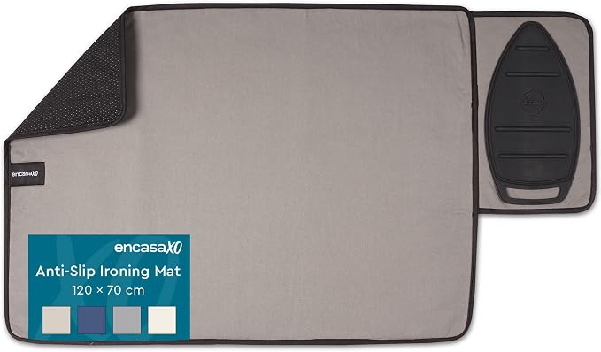 Encasa XO Ironing Mat/Pad with 3mm Padding, Anti-Skid Design & Silicone Iron by EncasaXO