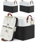 DECOMOMO Extra Large Storage Baskets, Fabric Storage Bins by DECOMOMO