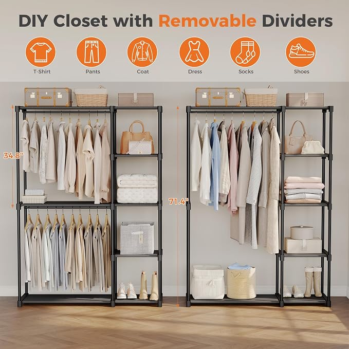 NEWBULIG Portable Fabric Clothes Rack - Image 6