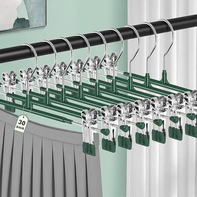 POZEAN Pants Hangers with Clips by POZEAN