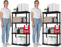 IRIS USA 4-Shelf Light Duty Plastic Storage Shelves, 200lb Capacity, Medium by Unknown