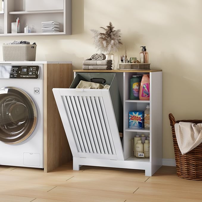 Tilt Out Laundry Hamper Cabinet - Image 2