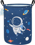 LANGYASHAN Laundry Basket Canvas Fabric Collapsible Organizer Basket by LANGYASHAN