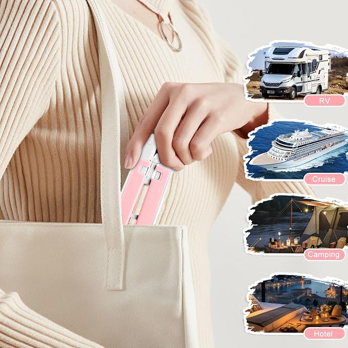 Foldable Travel Hangers for Cruise, 6 Pack Portable Collapsible Hangers - Image 5