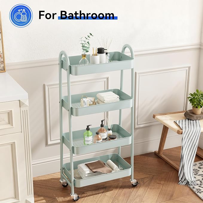 NEWBULIG 4-Tier Rolling Utility Cart - Image 5