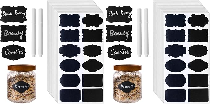 360Pcs Chalkboard Labels – 2.1x1.4 Inch Reusable Blackboard Stickers by Unknown