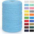 Macrame Cord 3mm x 328yd | 100% Natural Cotton Macrame Rope | 4 Strand Twisted by MacraBoho