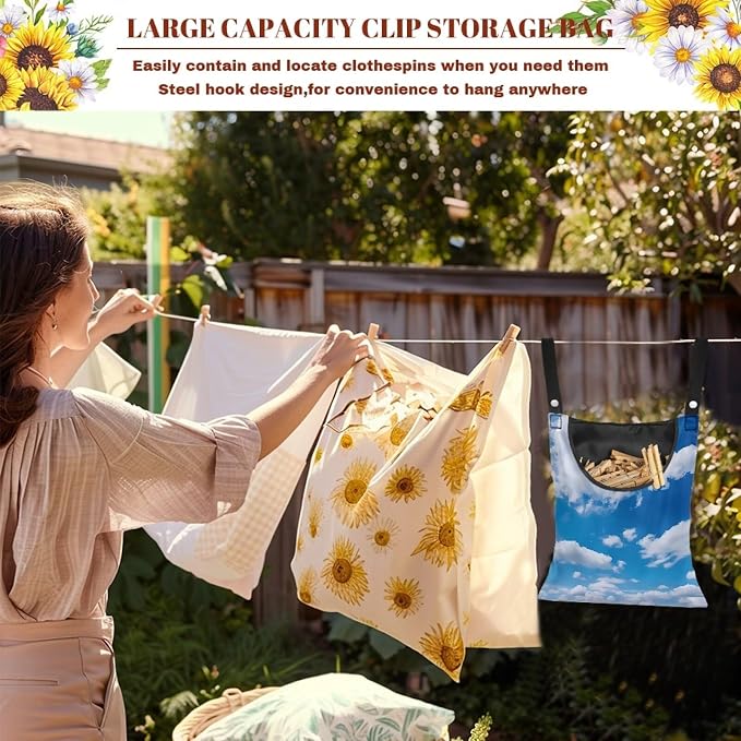 Cloud Clothespin Bag Holder Multi Purpose Hanging Storage Dust-Proof Pin - Image 5