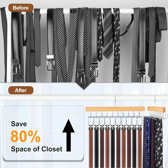 TOPIA HANGER 2 in 1 Belt Tie Hanger - Image 2