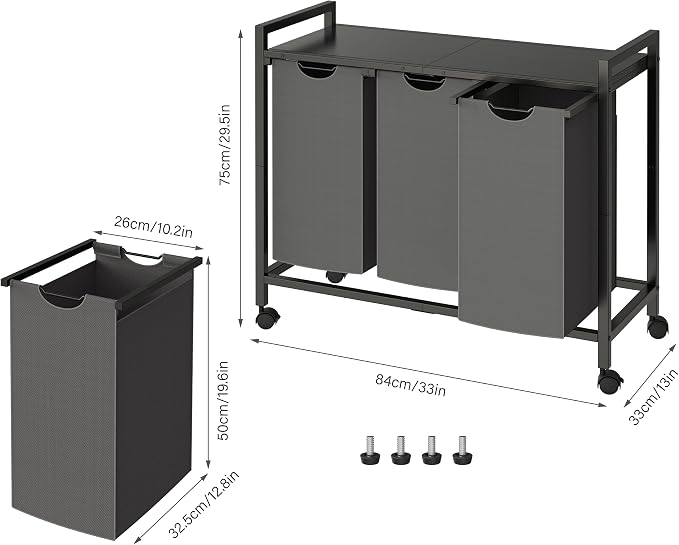 Laundry Hamper, Laundry Basket, Laundry Sorter - Image 9
