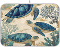 Watercolor Sea Turtle Swimming Pattern Dish Drying Mat Super Absorbent Drying by susiyo