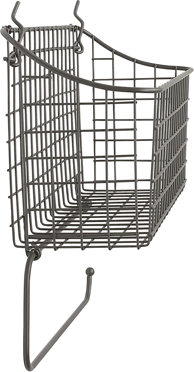 Spectrum Diversified Pegboard/Wall Mount Basket and Paper Towel Holder - Image 8