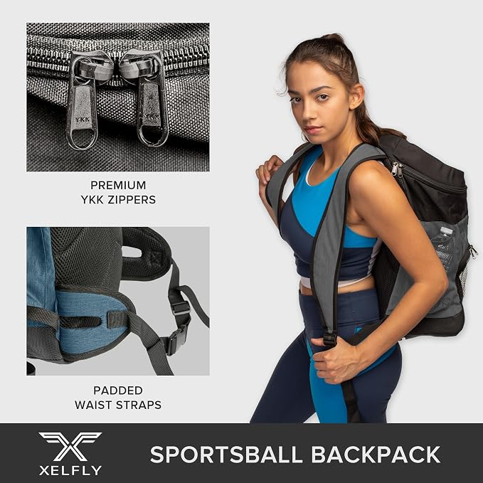 Basketball Backpack with Ball Compartment - Image 6