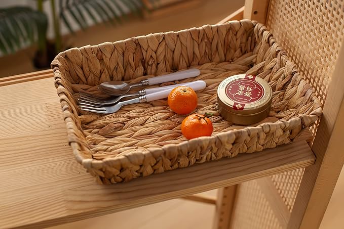 Hand-Woven Large Storage Baskets, Water Hyacinth Wicker Baskets - Image 6