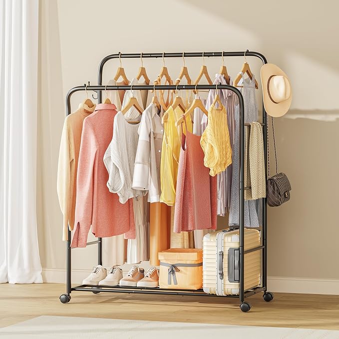 TigerParty Double Rods Clothes Rack - Image 8