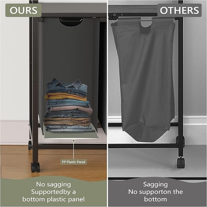 Laundry Hamper, Laundry Basket, Laundry Sorter - Image 3