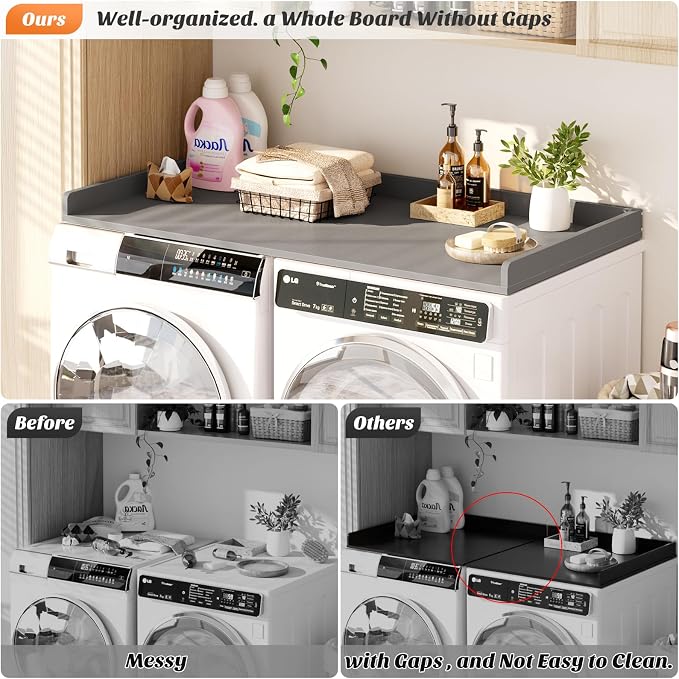 Aheaplus Washer and Dryer Countertop, Laundry Room Organization - Image 2