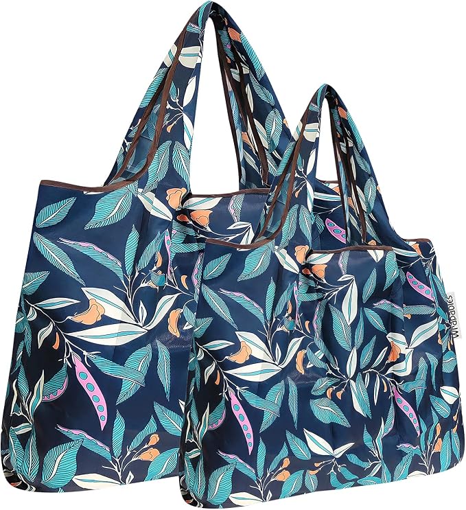 allydrew Large Foldable Tote Nylon Reusable Grocery Bag by allydrew