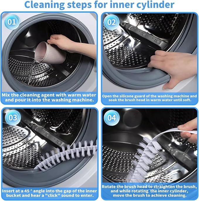 Washing Machine Cleaning Brush Set, Front Load Washer Machine Cleaner - Image 6