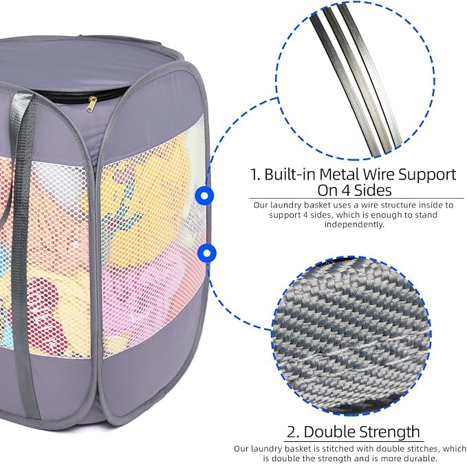 1.5 Loads, Pop-up Laundry Hamper - Image 4
