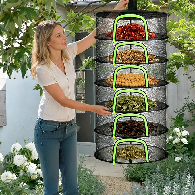 Herb Drying Rack Hanging Mesh Net - Image 9