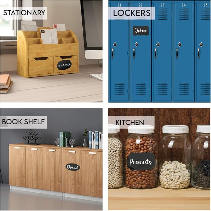 Mantah Oval Chalkboard Labels 200pcs - Image 3
