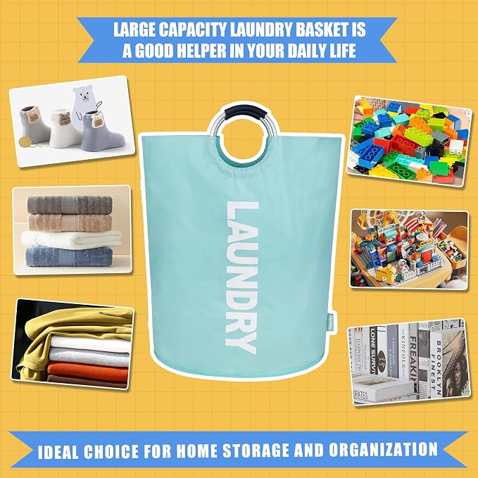 160L Large Laundry Basket, Collapsible Laundry Hamper - Image 5