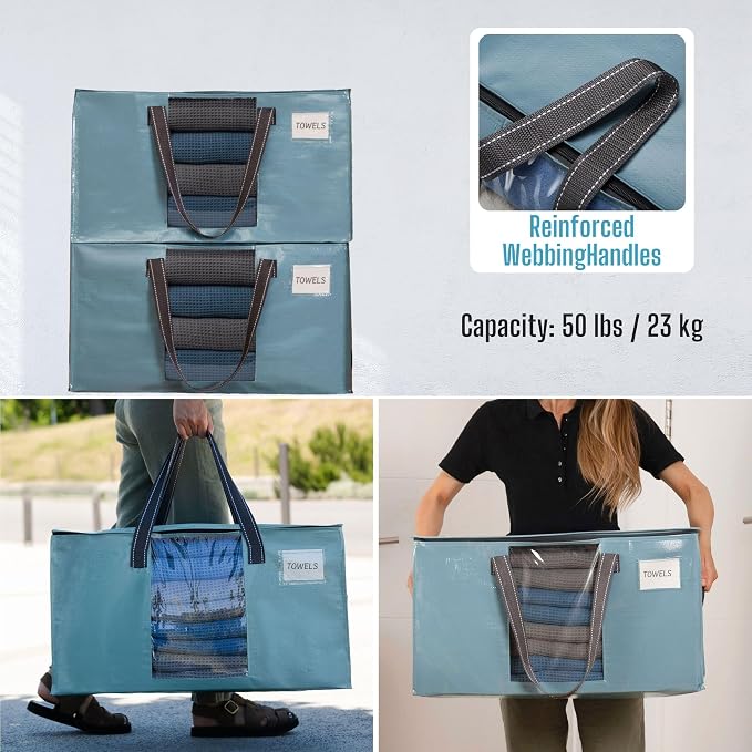 VENO 2 Pack Moving Bags, Comforter and Blanket Storage Bags - Image 6