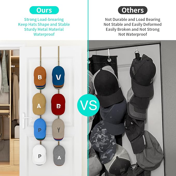 HapiRm Over Door Hat Rack - Image 3