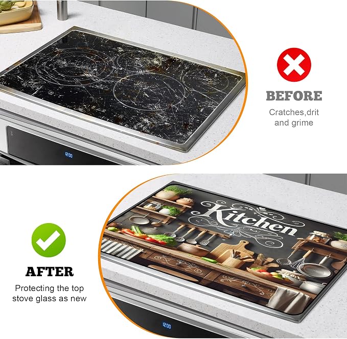 Multi-Design Stove Top Cover for Glass/Electric Stoves - Image 5