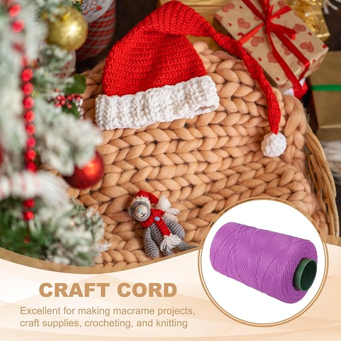 YELARXI Polyester Macrame Cord, 3mm x 219 Yards Polypropylene Macrame Cords - Image 4
