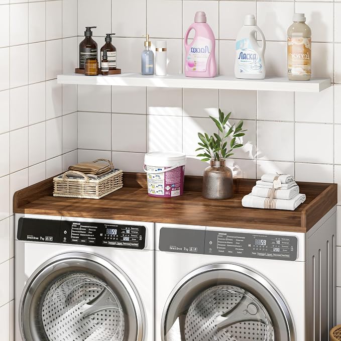 Washer Dryer Countertop, 27.5"x54" Wood Washer and Dryer Countertop - Image 2