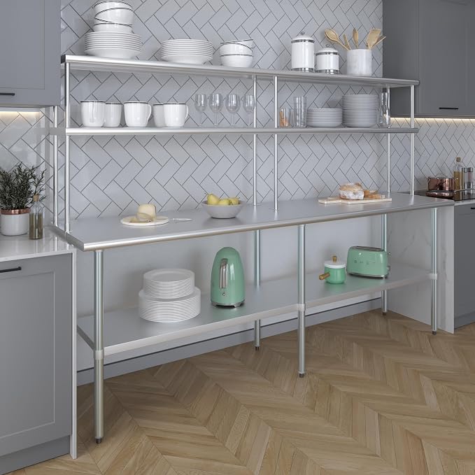 AmGood Double OverShelf Stainless Steel NSF - Image 6