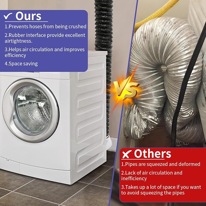 4inch 10FT Dryer Vent Hose for Tight Space, 90 Degree Dryer Vent Elbow - Image 3